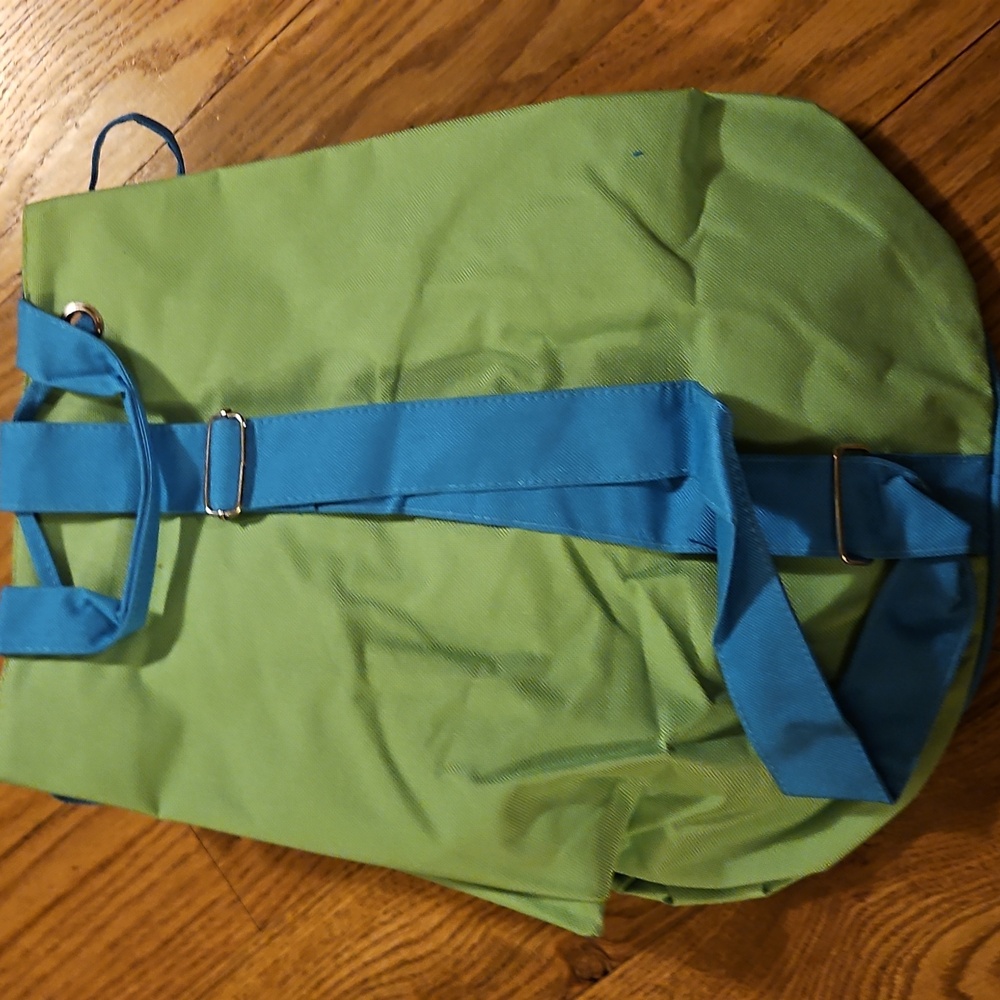 Trinidad & Tobago  Green Drawstring Bag New Fish Tropical Backpack - Picture 6 of 8